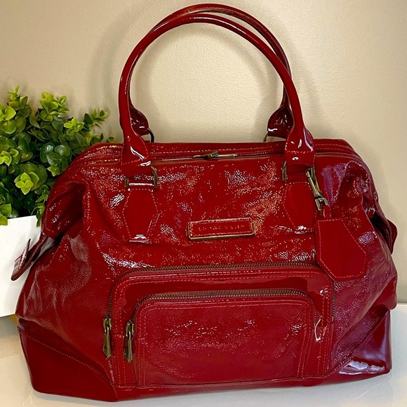 Longchamp Handbags - Longchamp Legende Large Patent Leather Handbag